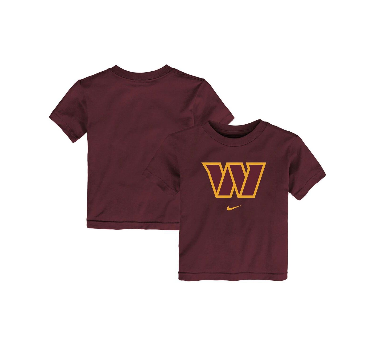 Детская футболка Nike Burgundy Washington Commanders Team Logo для мальчиков и девочек