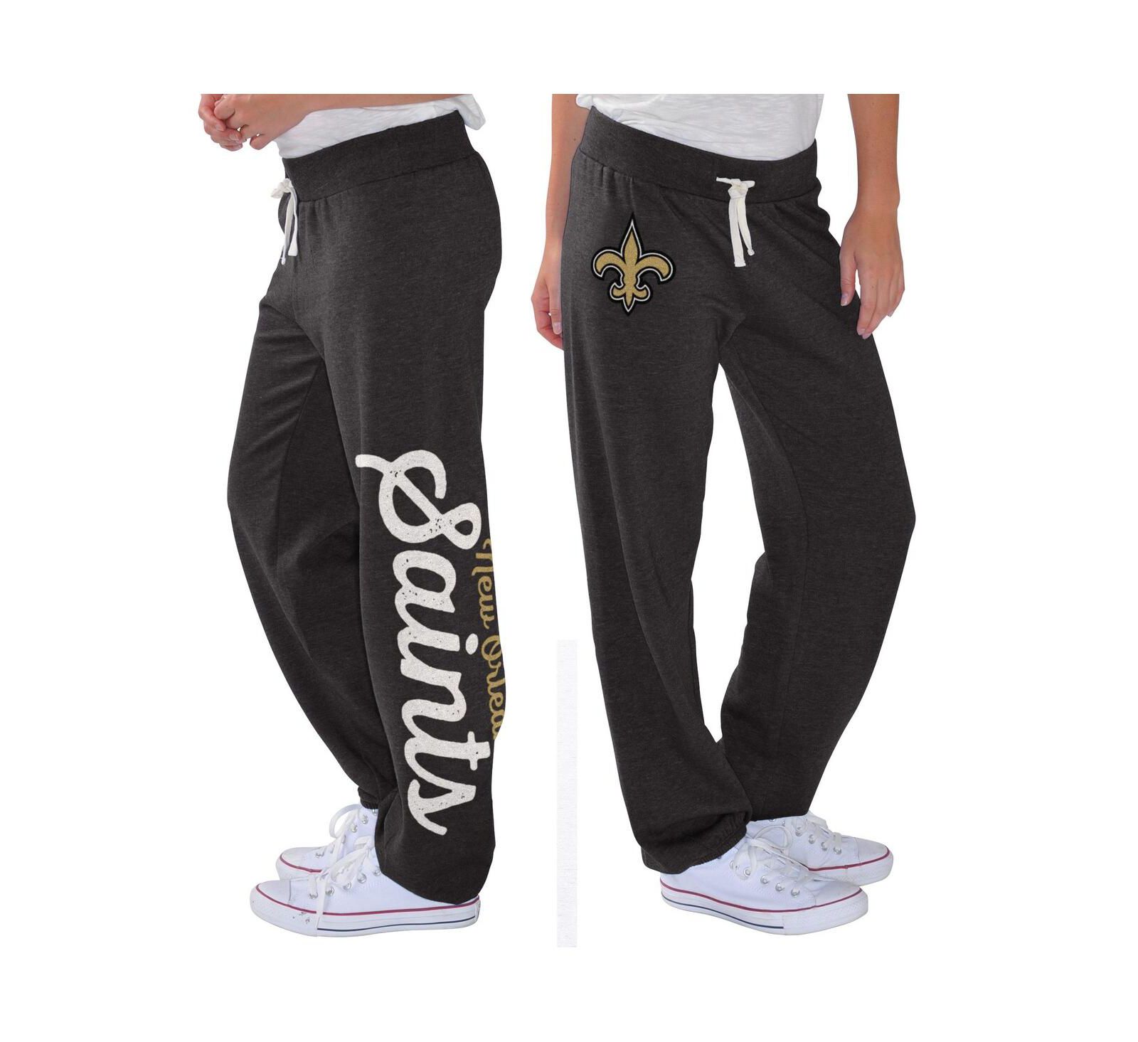 Мужские брюки G-III 4Her by Carl Banks Black New Orleans Saints Scrimmage Fleece