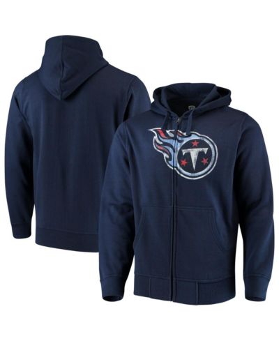 Мужское худи G-III Sports by Carl Banks Navy Tennessee Titans Primary Logo Full-Zip