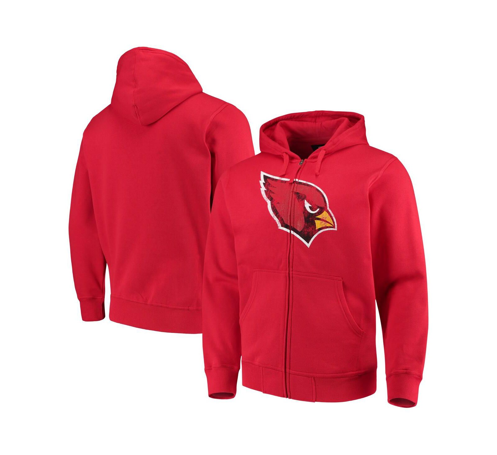Мужское худи G-III Sports by Carl Banks Cardinal Arizona Cardinals с полной молнией