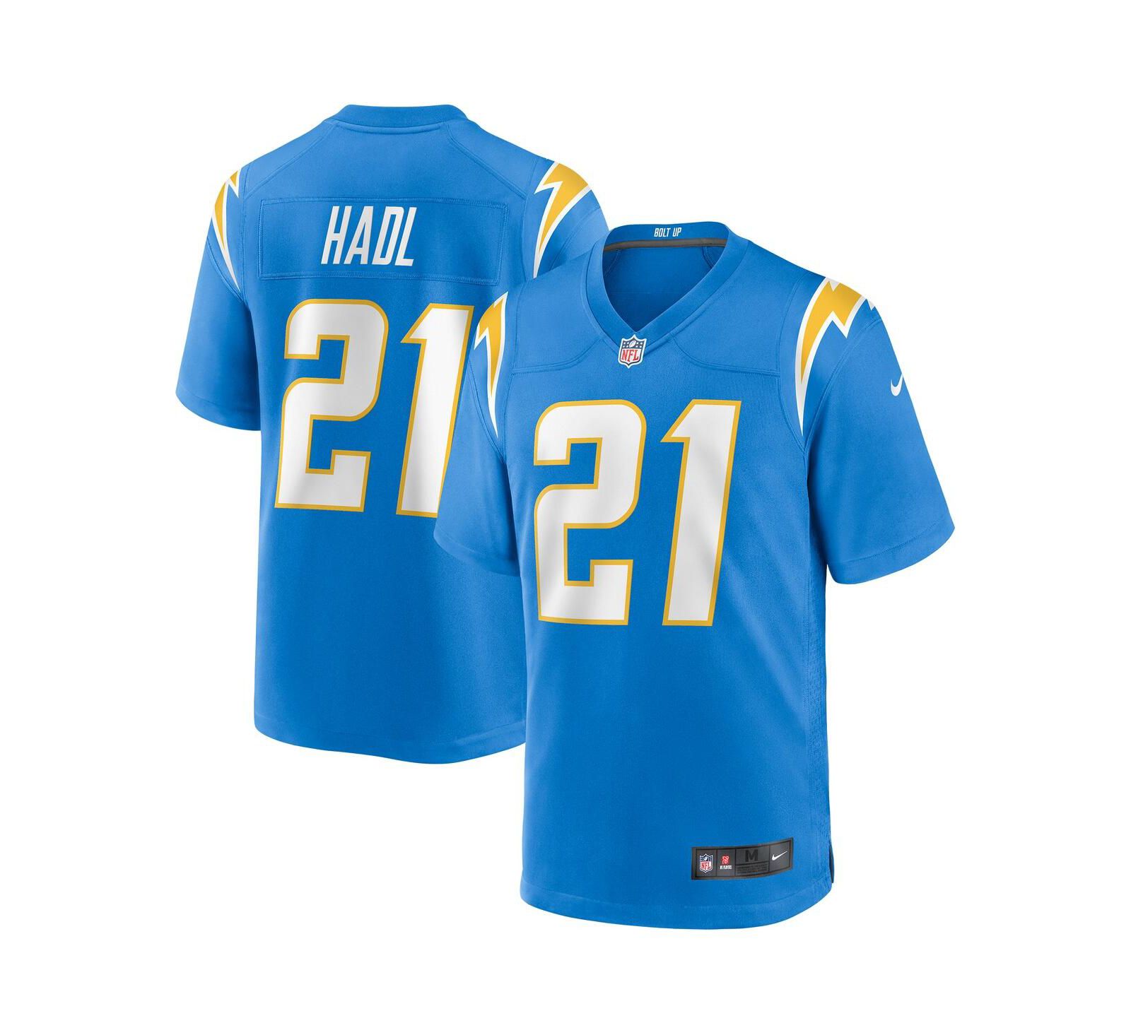 Мужская джерси Nike John Hadl Powder Blue Los Angeles Chargers Game Retired Player