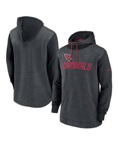 Мужское худи Nike Heathered Charcoal, Black Arizona Cardinals Surrey Legacy Pullover