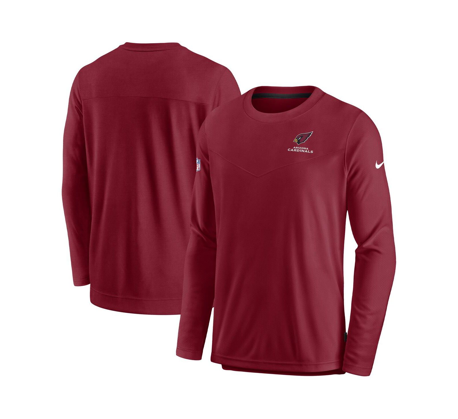 Men's Nike Cardinal Arizona Cardinals Lockup Performance Long Sleeve T-shirt