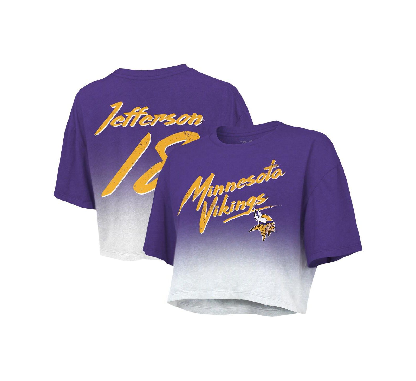 Женская укороченная футболка Majestic Threads Minnesota Vikings