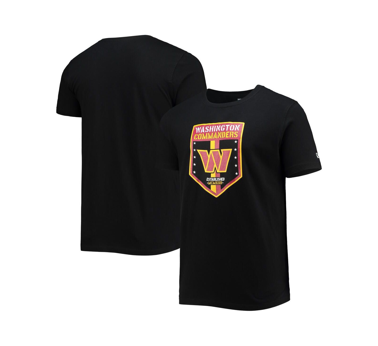 Мужская футболка New Era Black Washington Commanders Team