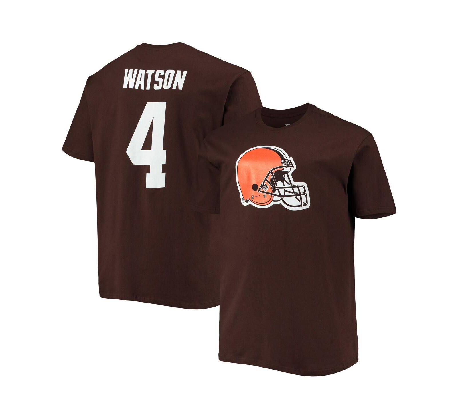 Мужская футболка Fanatics Deshaun Watson Cleveland Browns Big and Tall Player Name and Number