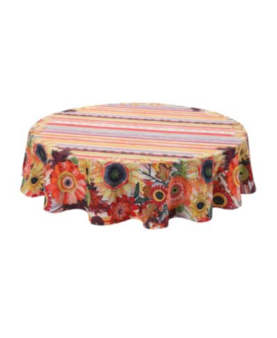 Круглая скатерть Laural Home Harvest Snippets, 70"