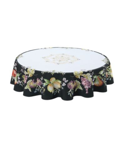 Круглая скатерть Laural Home Tuscan Fruit Sketch 70"