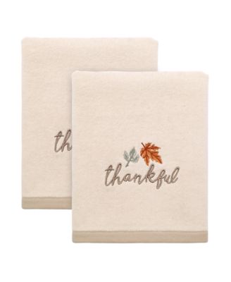 Набор банных полотенец Avanti Grateful Patch Harvest Cotton 2-Pc., 30" x 16"