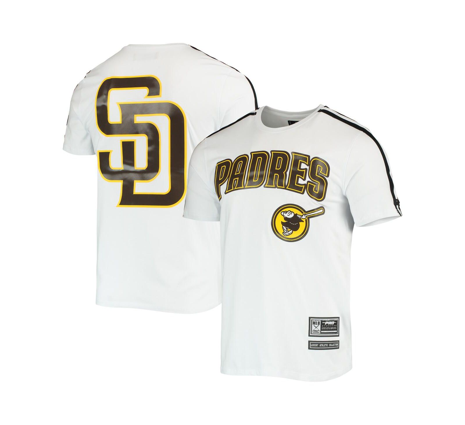 Men's Pro Standard White San Diego Padres Taping T-shirt