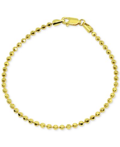 Giani Bernini Beaded Chain Bracelet in Sterling Silver, Created for Macy's