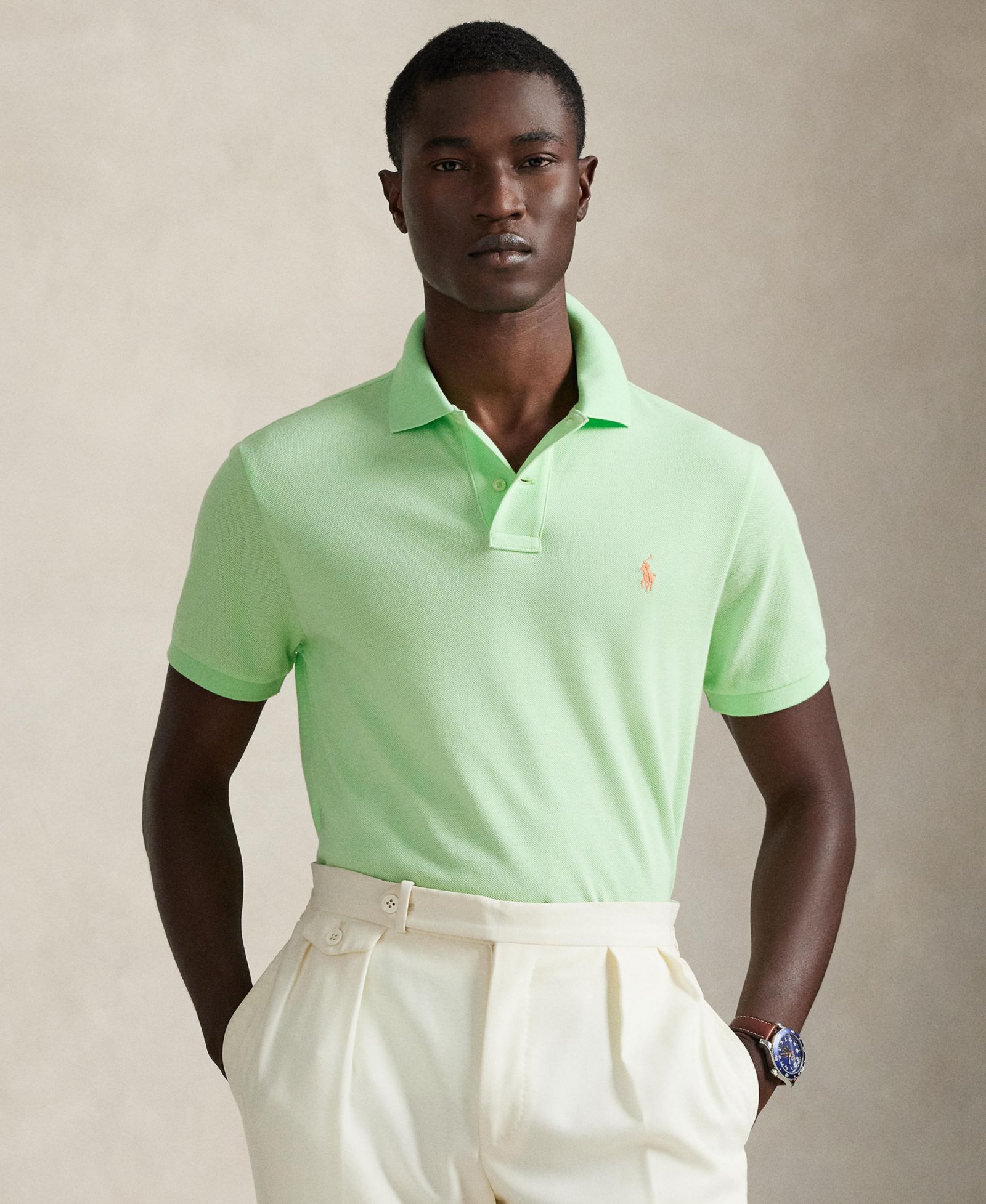 Polo Ralph Lauren Мужская хлопковая рубашка поло Classic-Fit
