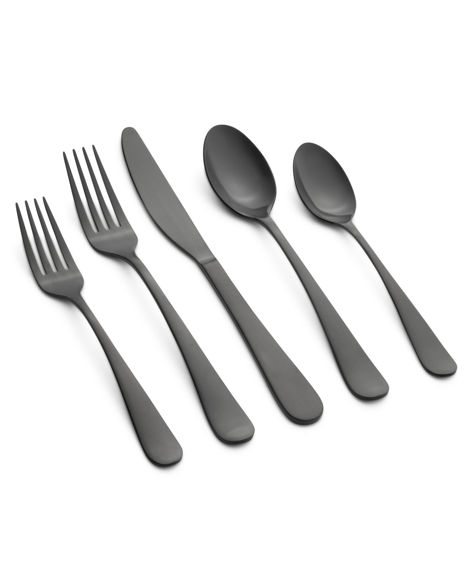 Cambridge Silversmiths Rhiannon Черный сатин набор столовых приборов, на 8 персон
