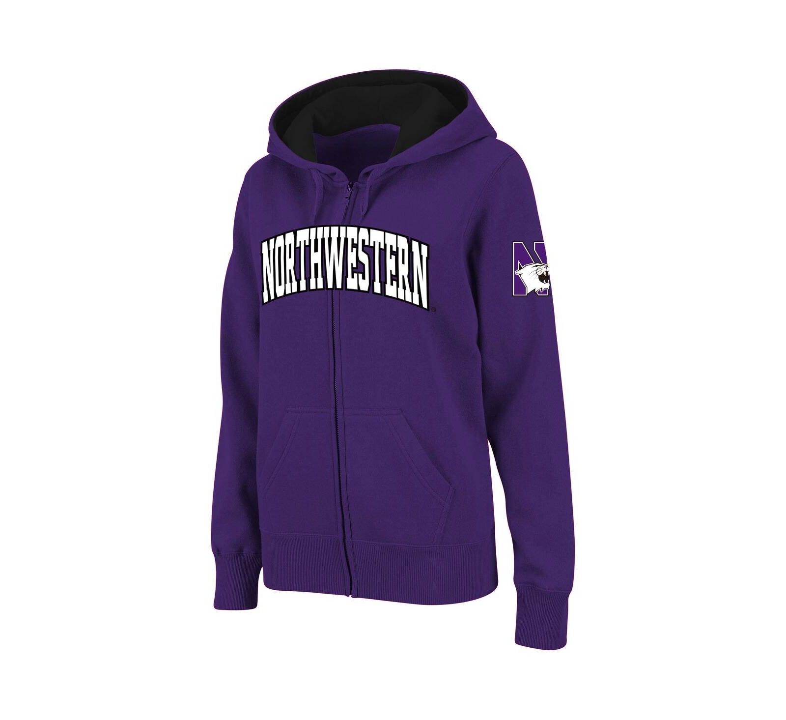 Женское худи Colosseum Purple Northwestern Wildcats Full-Zip