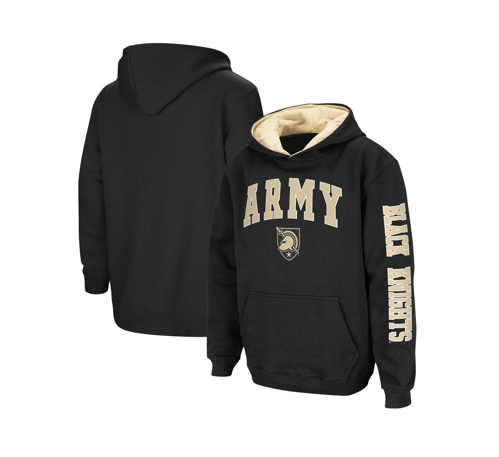 Детский худи Colosseum Black Army Black Knights 2-Hit Team Pullover
