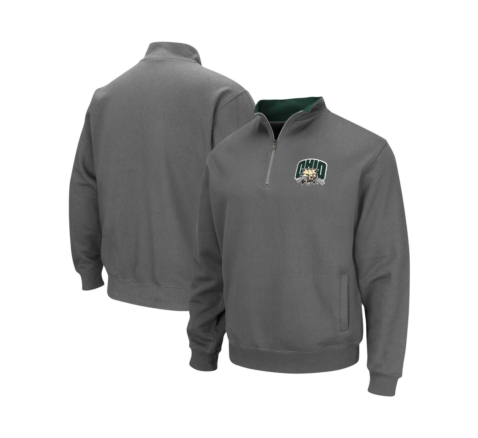 Мужская куртка Colosseum Charcoal Ohio Bobcats с молнией Quarter-Zip