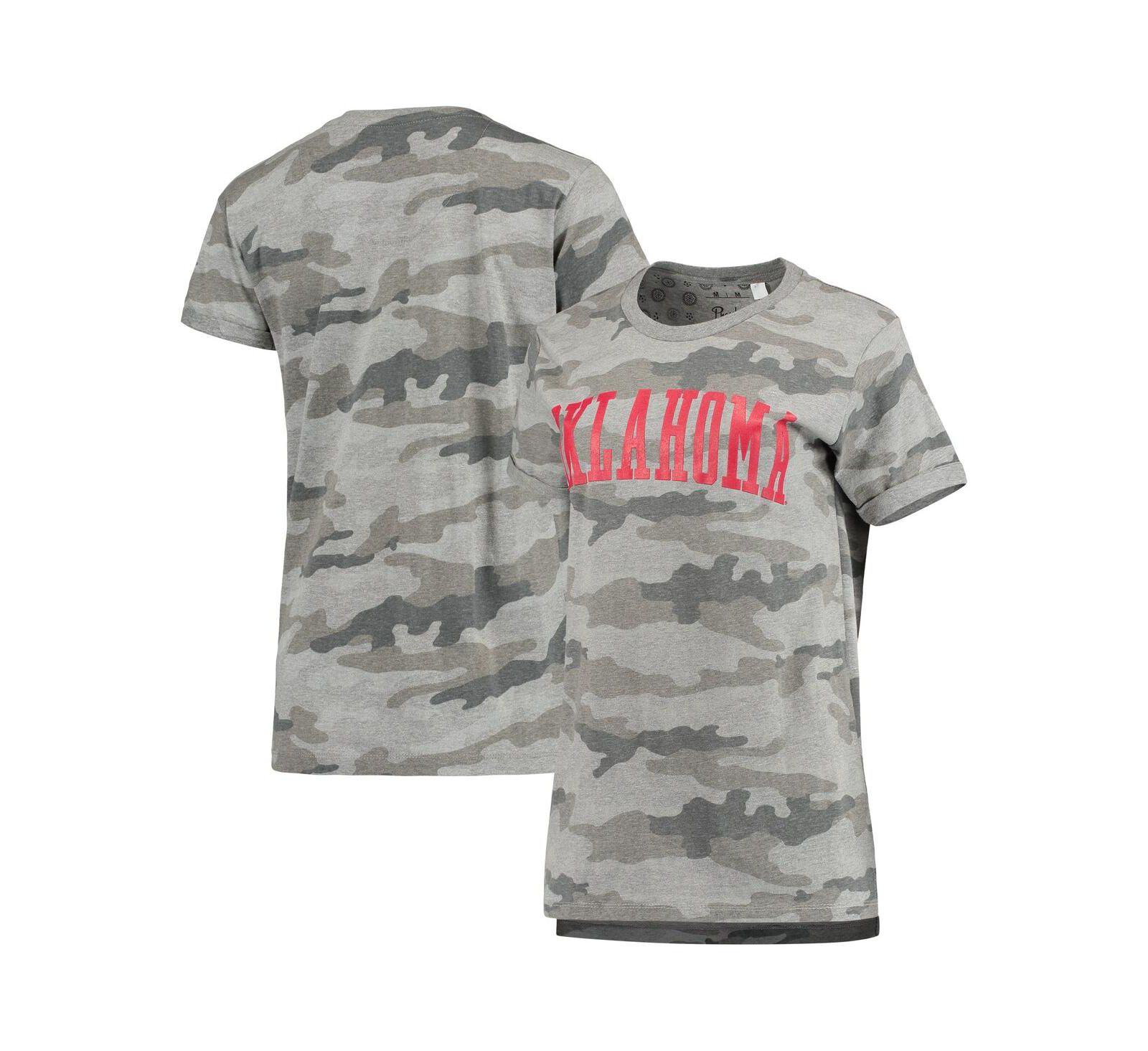 Pressbox Женская футболка с принтом Camo Oklahoma Sooners