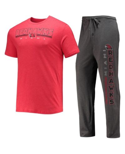 Мужской комплект для сна Concepts Sport: футболка и брюки Miami University RedHawks