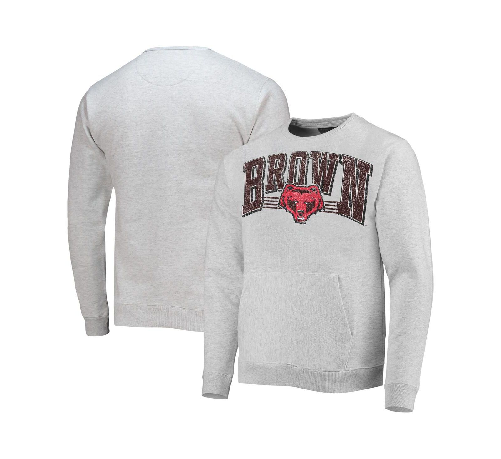 Мужской свитшот с карманом League Collegiate Wear, серый меланж