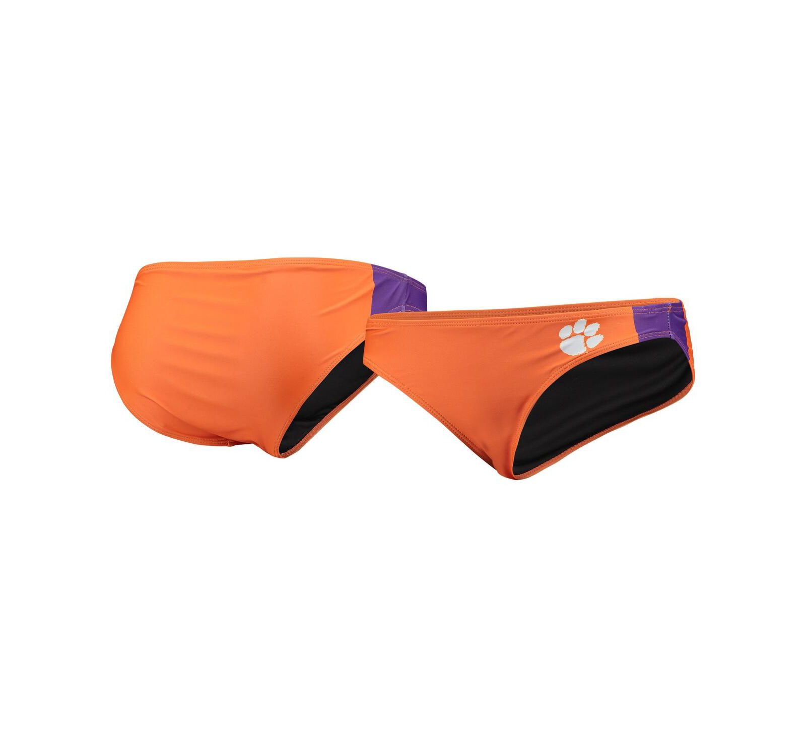 Женские плавки бикини FOCO Orange Clemson Tigers Wordmark
