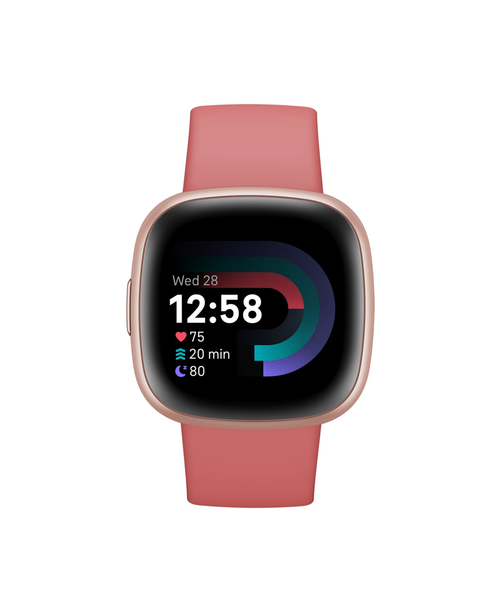 Смарт-часы Fitbit Versa 4 Pink Sand Copper Rose, 39mm