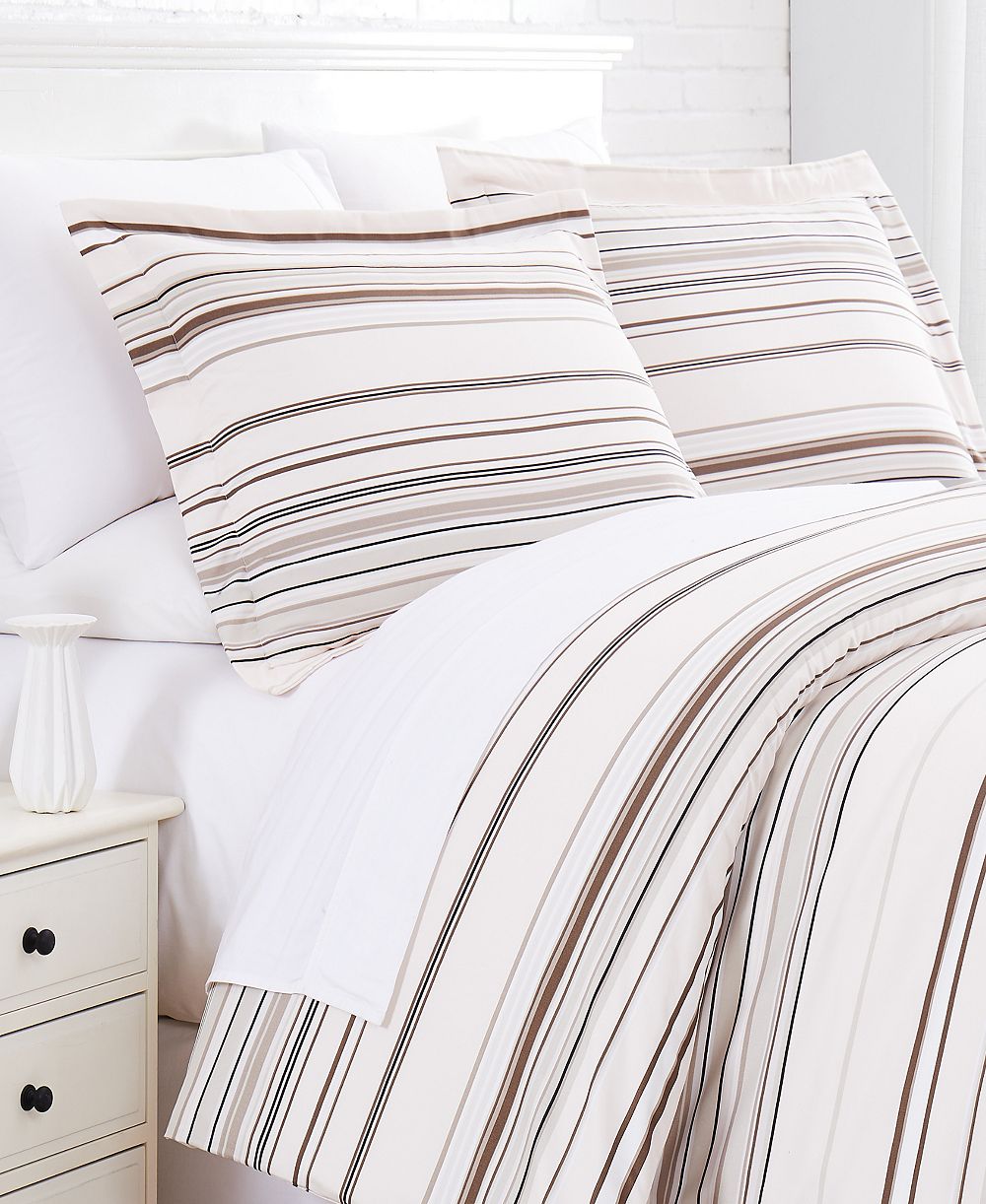Southshore Fine Linens Stripe 3-Pc. Comforter Set, Full/Queen