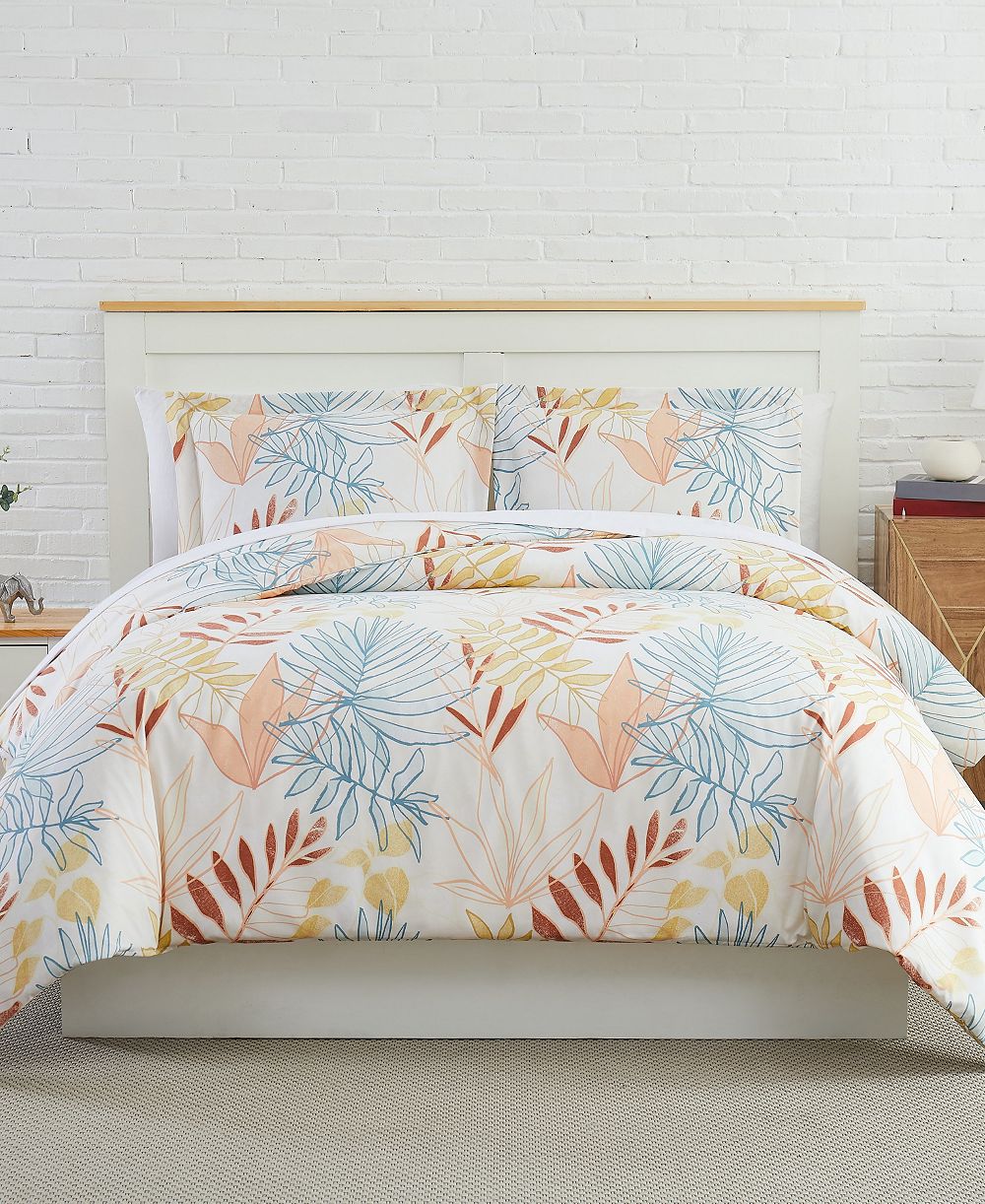 Комплект покрывал Southshore Fine Linens Tropic Leaf, 3 шт., King