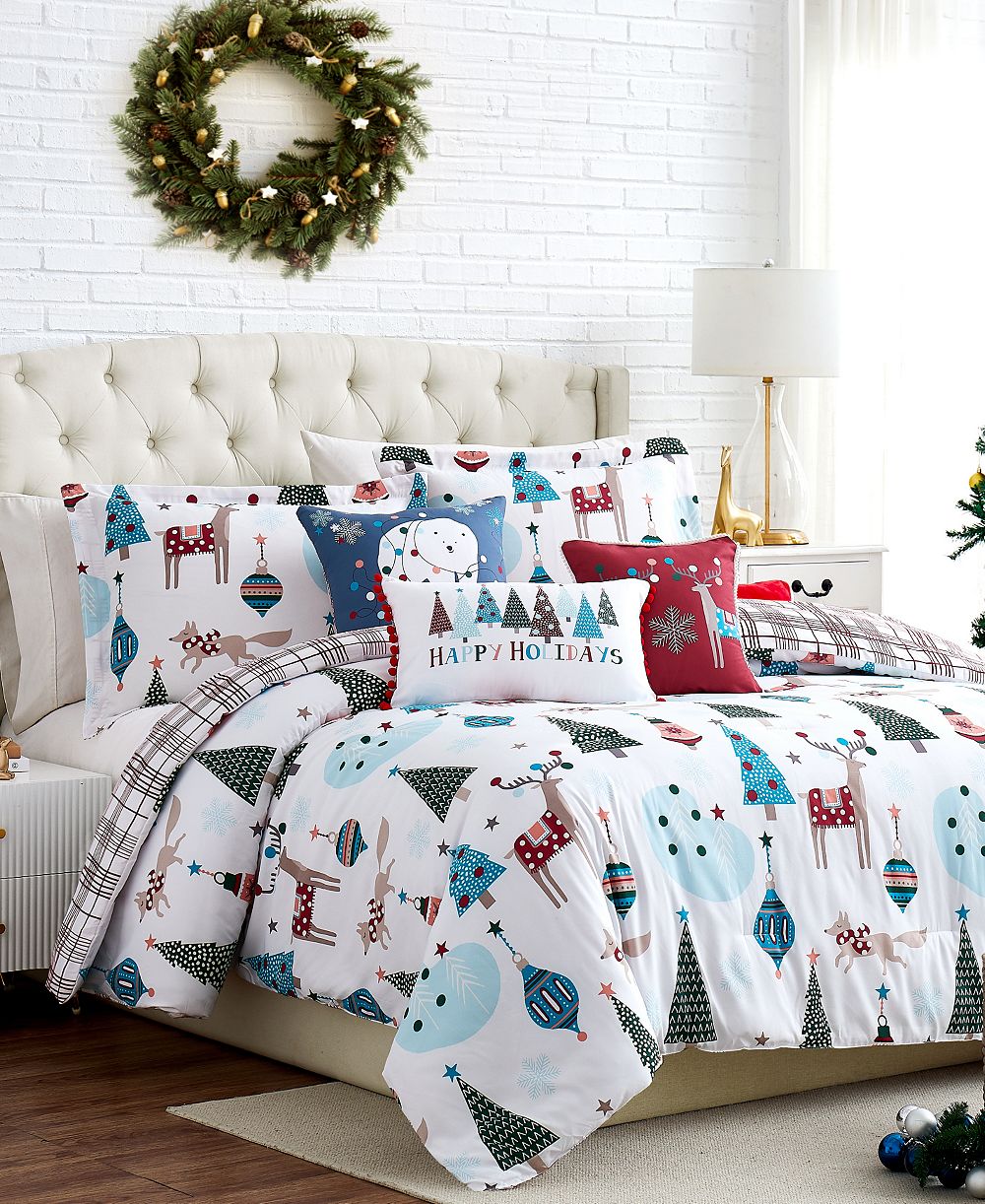 Двусторонний комплект постельного белья Southshore Fine Linens «Зимняя страна чудес», 6 предметов, размер Twin