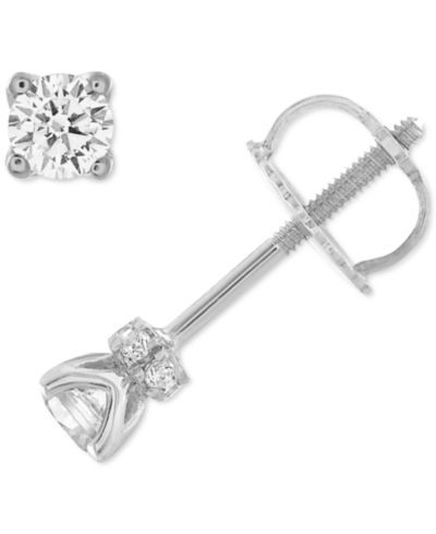 Серьги-гвоздики Alethea™ Certified Diamond 14k White Gold