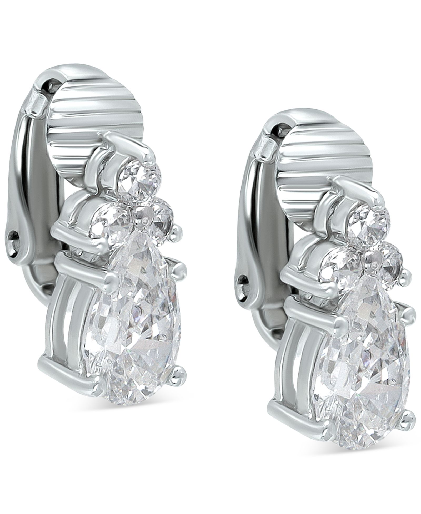 Giani Bernini серьги-гвоздики Cubic Zirconia Pear-Shape