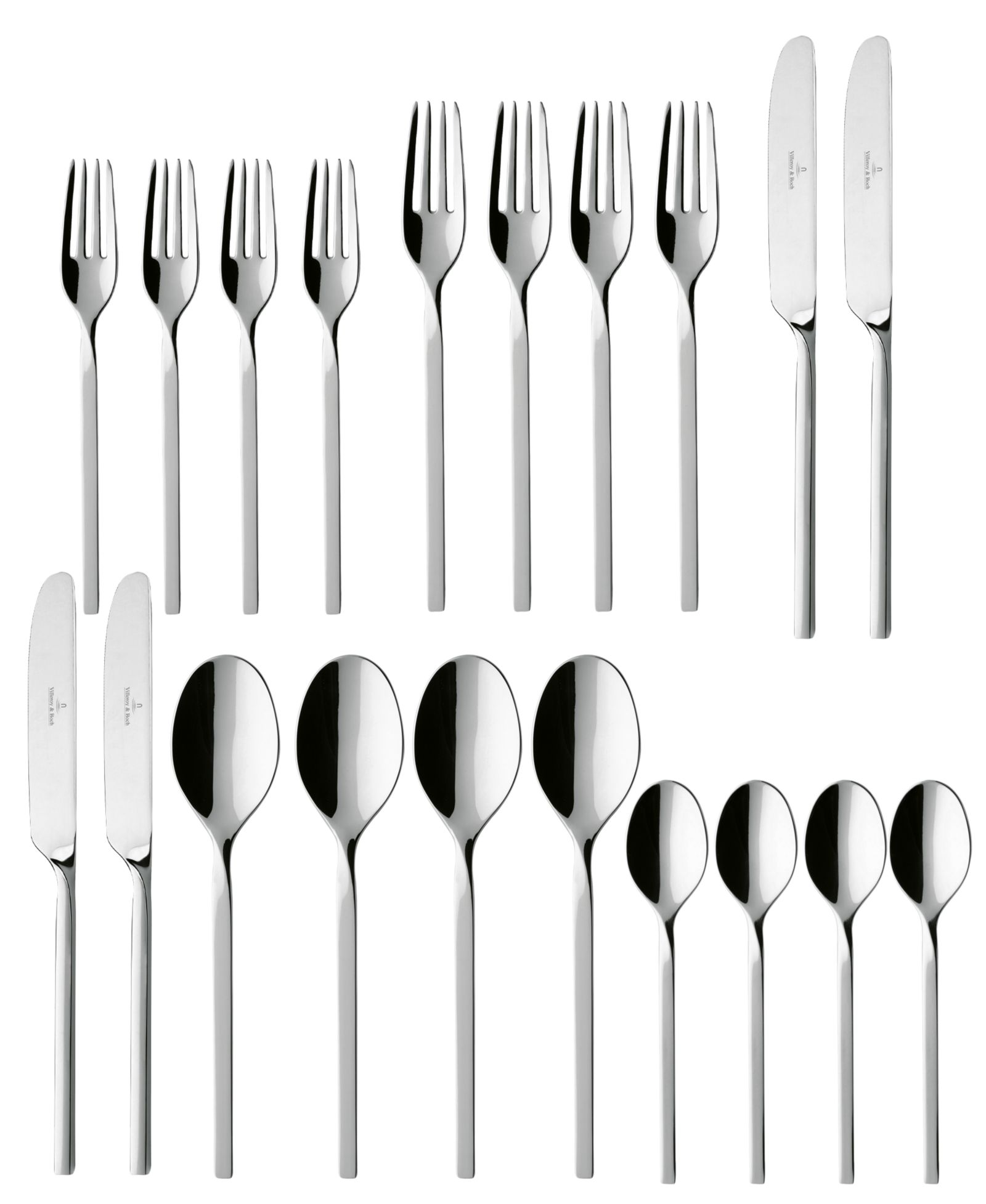 Villeroy & Boch New Wave Stainless Steel 20 Pc. Flatware Set, Service for 4