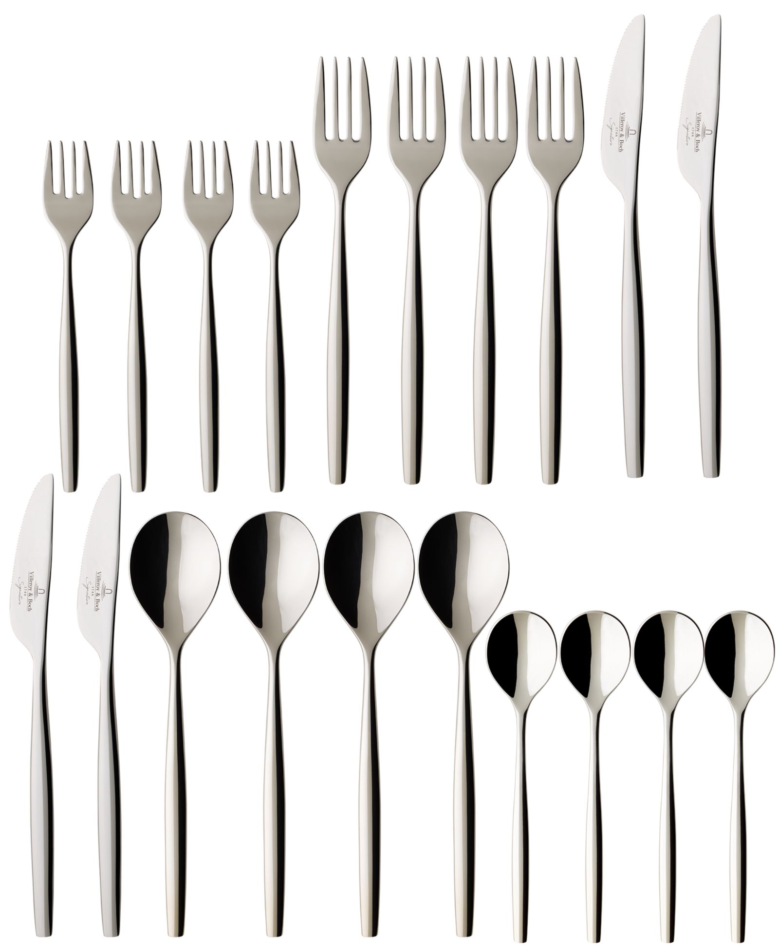 Villeroy & Boch Metro Chic Stainless Steel 20 Pc. Flatware Set, Service For 4