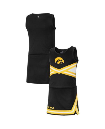 Colosseum набор для девочек Big Girls, черная футболка Iowa Hawkeyes Carousel Cheerleader