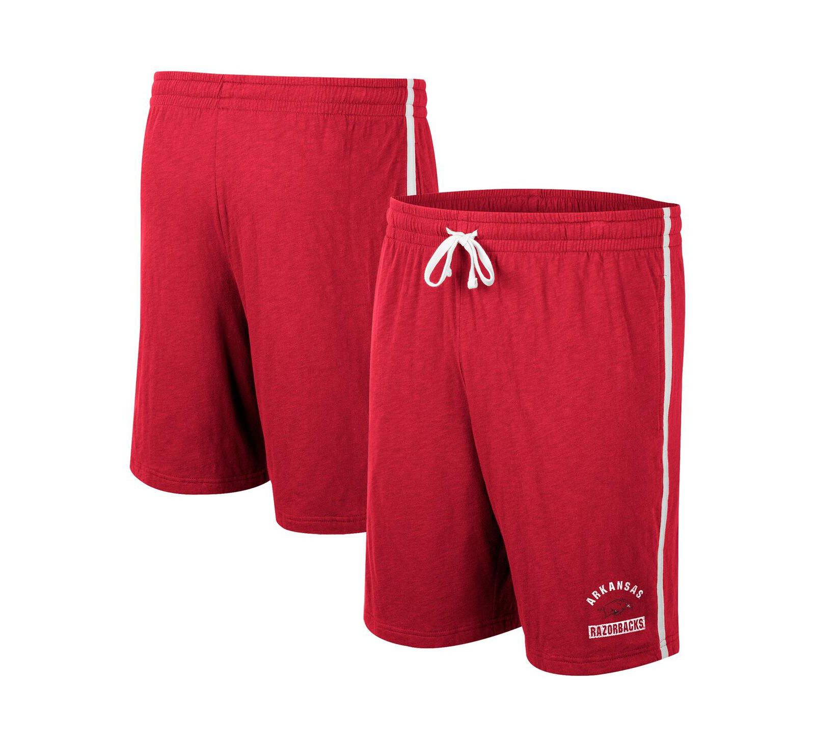 Men's Colosseum Cardinal Arkansas Razorbacks Thunder Slub Shorts