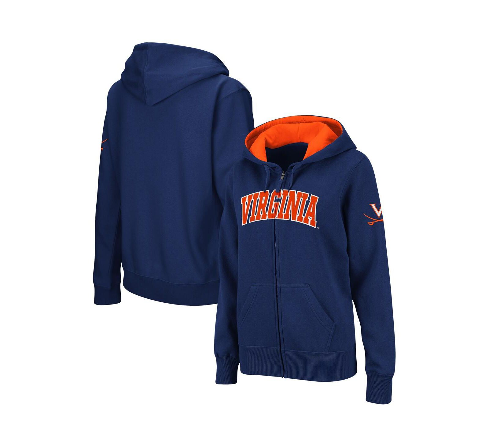 Женская толстовка на молнии Virginia Cavaliers Navy