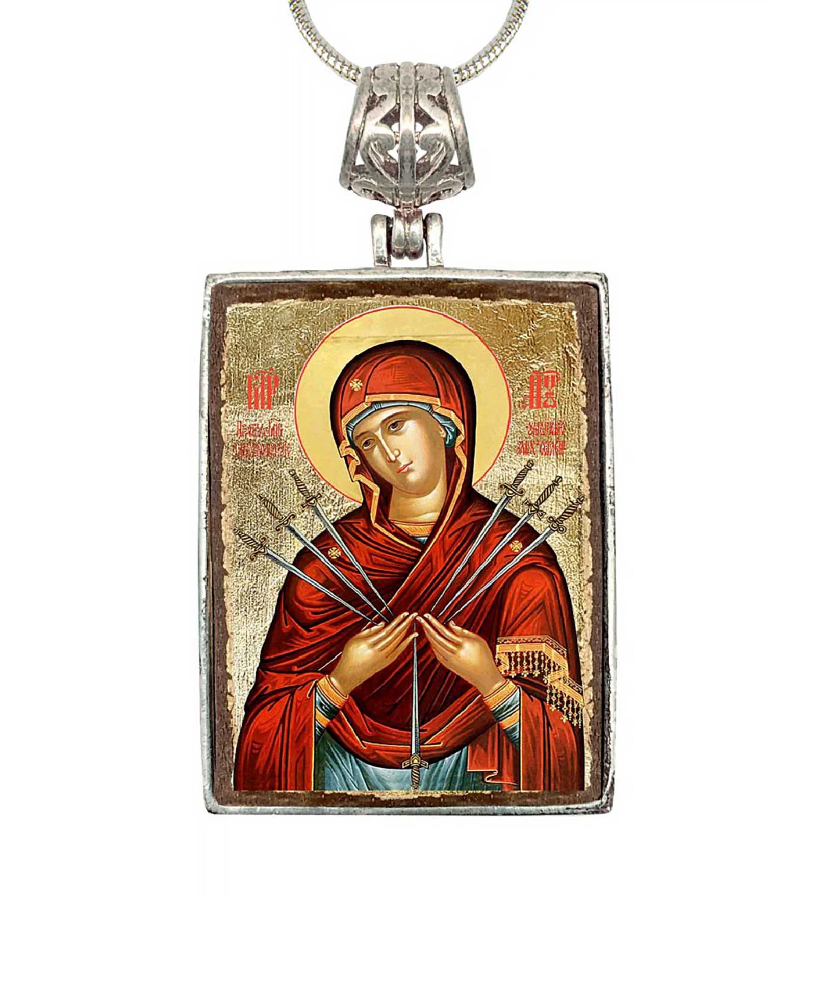G.DeBrekht ожерелье Virgin Mary of the Seven Swords
