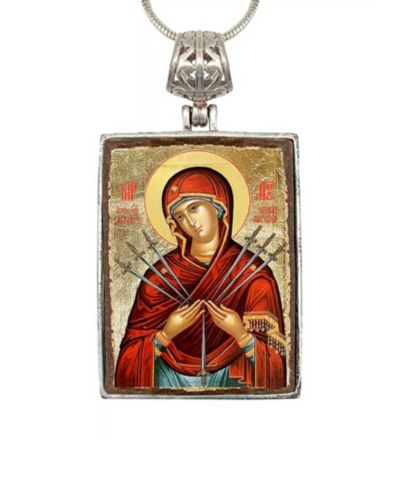 G.DeBrekht ожерелье Virgin Mary of the Seven Swords