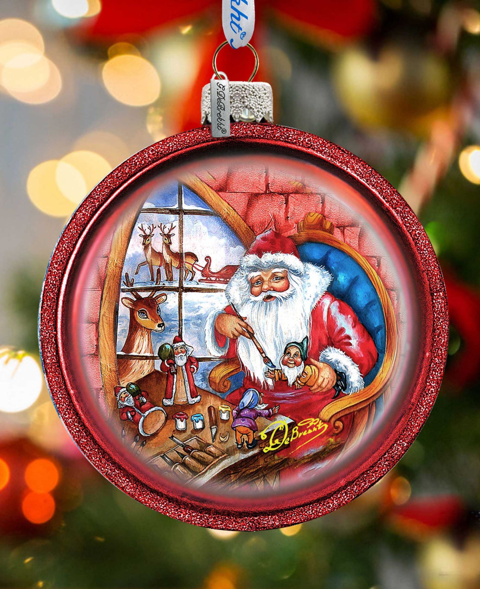 Украшение G.DeBrekht Santa Workshop Holiday