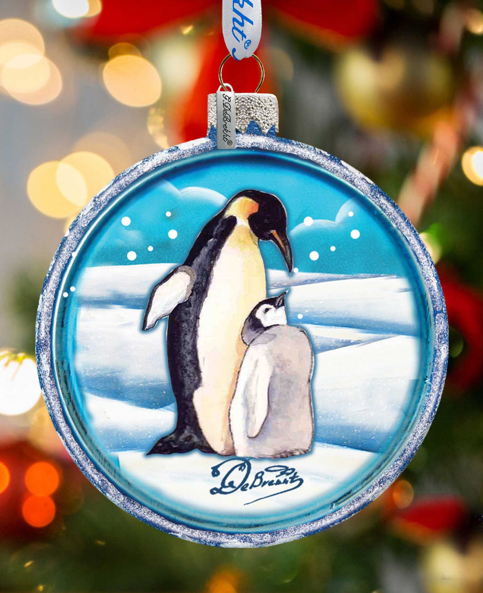 Праздничное украшение G.DeBrekht Penguin Pals Cut Ball