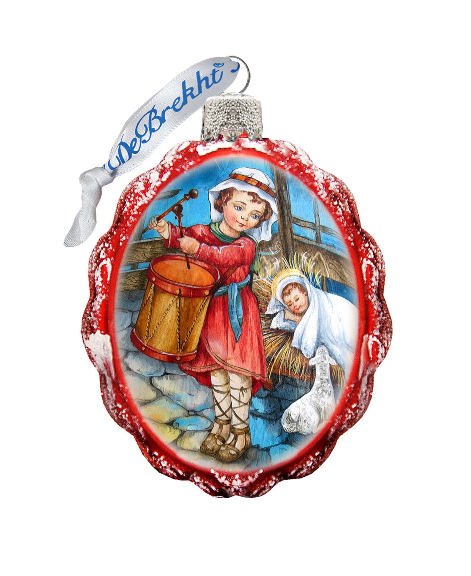 Designocracy Drummer Boy Mercury Holiday Ornament