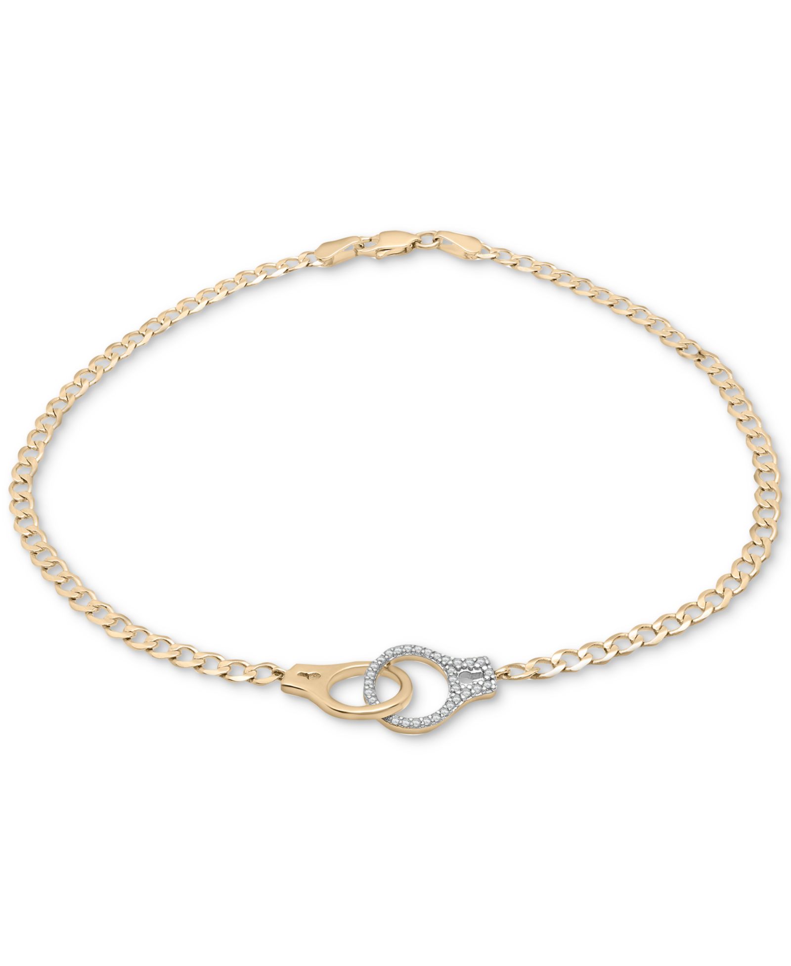 Браслет на лодыжку Wrapped™ Diamond Handcuff (1/6 ct. t.w.) в 10k Gold