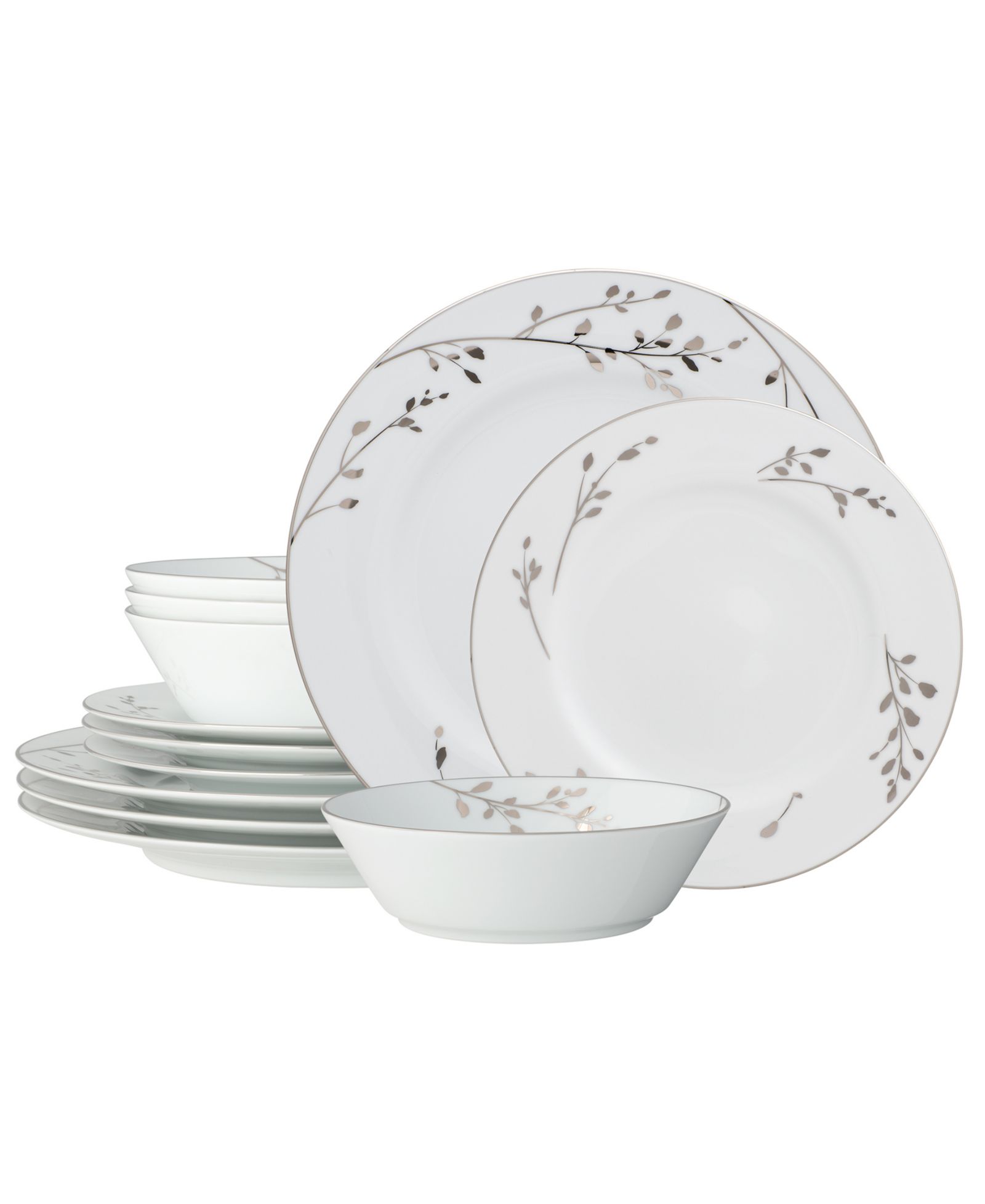 Noritake Birchwood 12-Piece Dinnerware Set, Service For 4