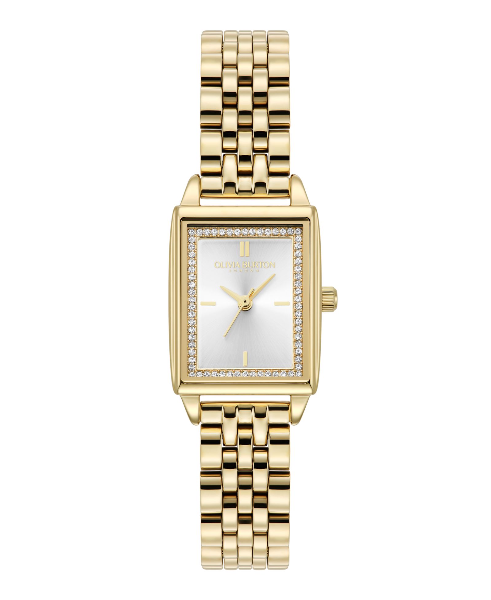 Olivia Burton Women's Quartz Gold-Tone Stainless Steel Bracelet Watch 25.5mm x 20.5mm