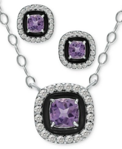 Amethyst/Black/Silver