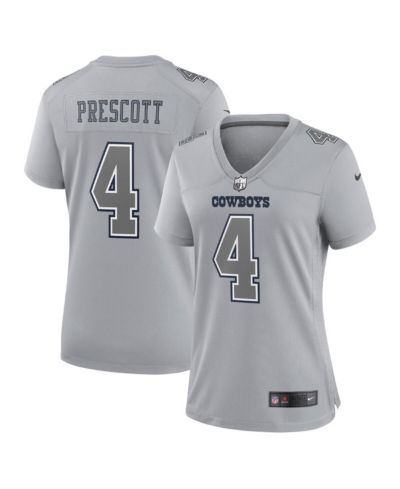 Women's Nike Dak Prescott Gray Dallas Cowboys Atmosphere Fashion Game Jersey