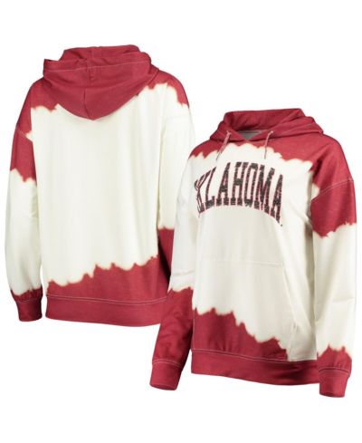 Женский худи Gameday Couture White Crimson Oklahoma Sooners Double-Dyed