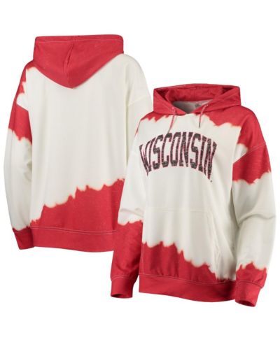 Женское худи Gameday Couture Wisconsin Badgers Double Dip-Dyed Pullover