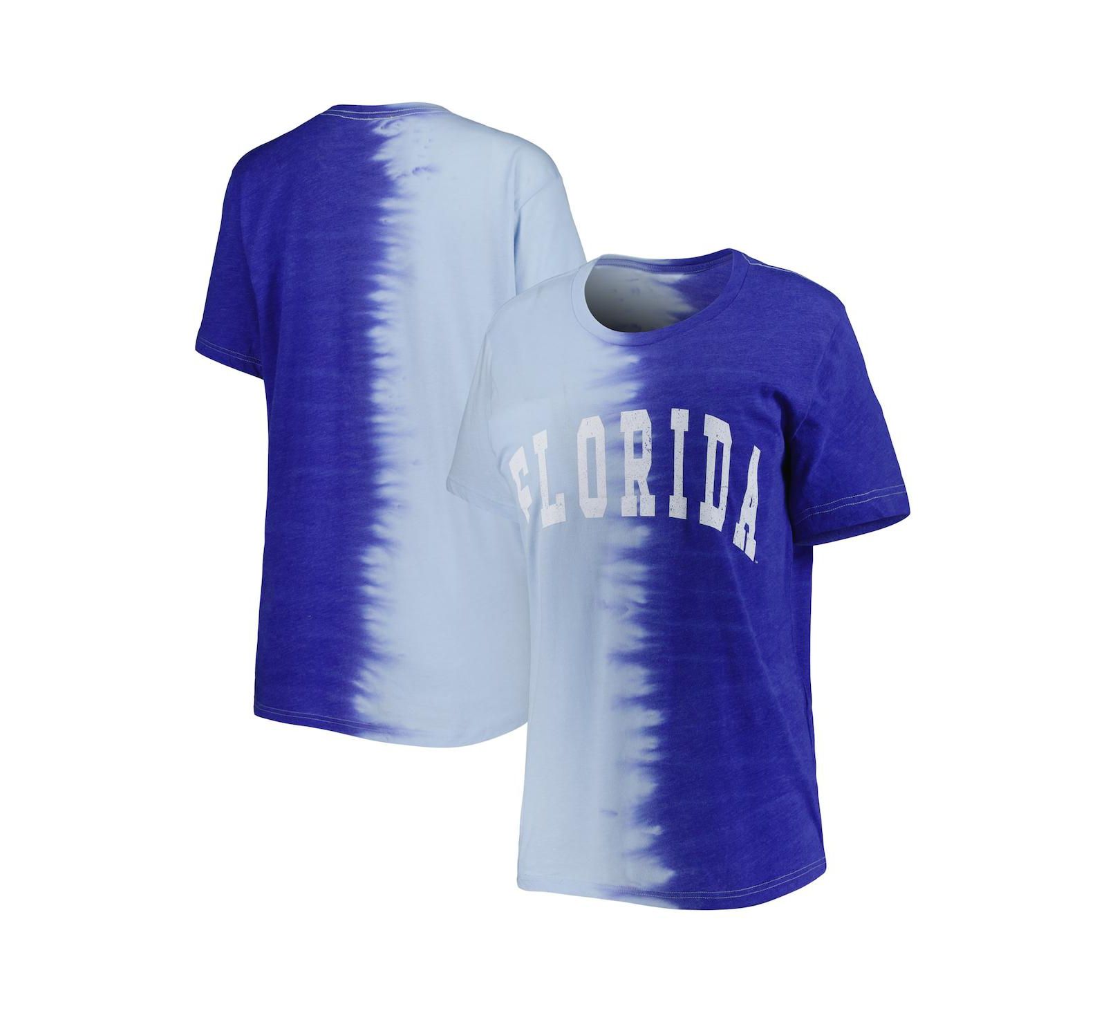 Women's Gameday Couture Royal Florida Gators Find Your Groove Split-Dye T-shirt