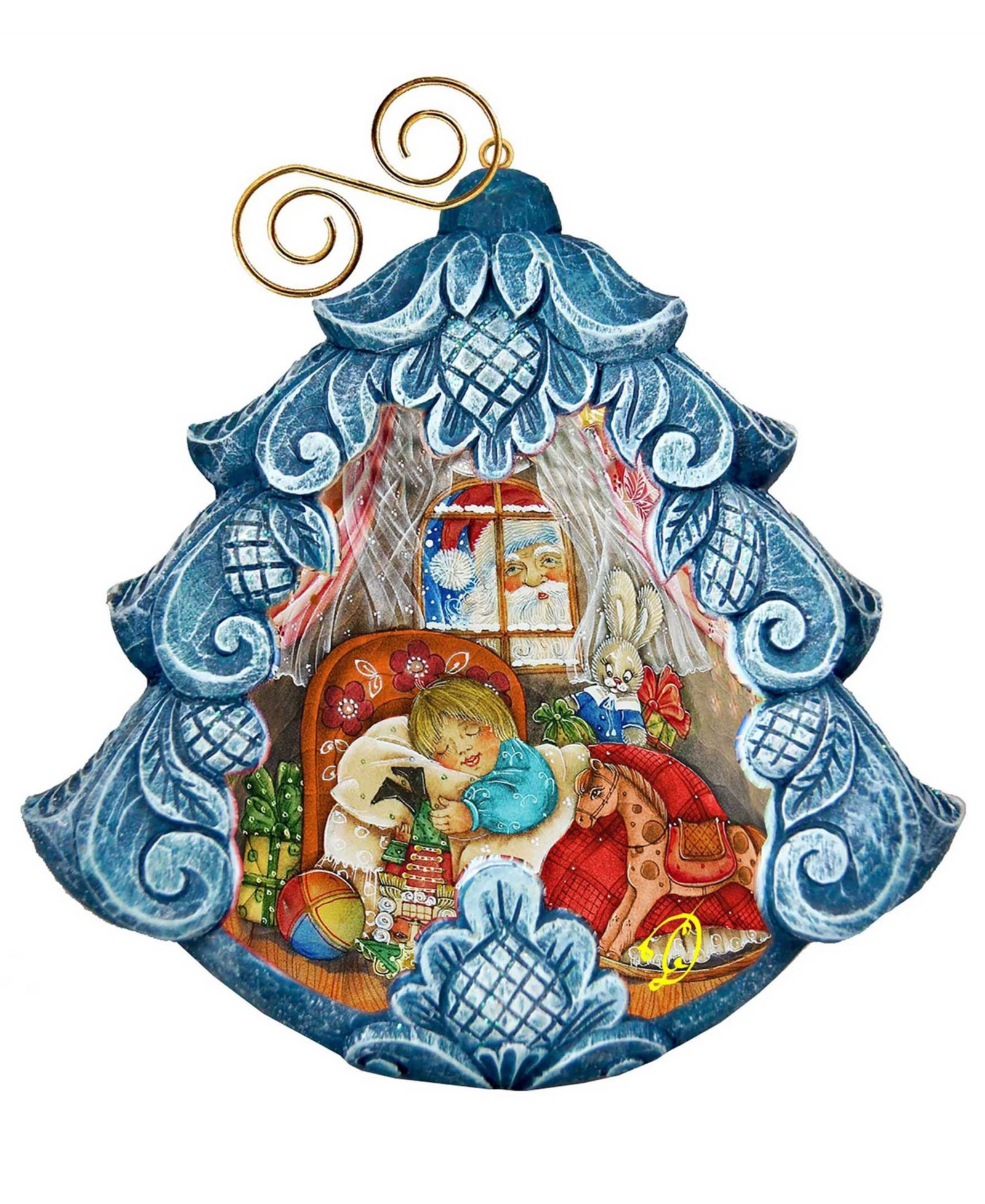 G.DeBrekht Night Before Christmas Tree Sculpted Ornament