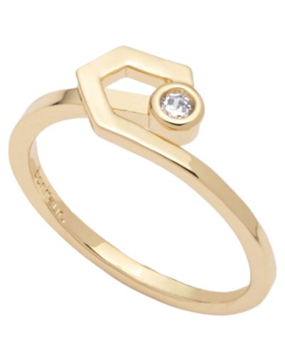 BONHEUR JEWELRY кольцо Julien Floating Bezel